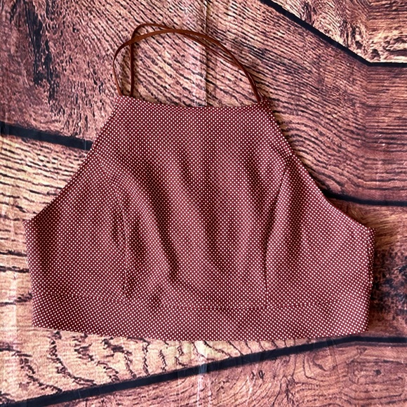 Brown Polka Dot Women's‎ Top - Picture 1 of 8